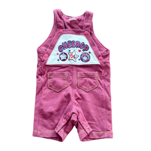 Kids Red Cheer Up Teddy Bear Overalls Romper Size EU 80 US 12 Months